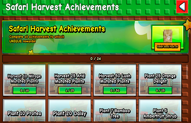 New Safari Achievements Section