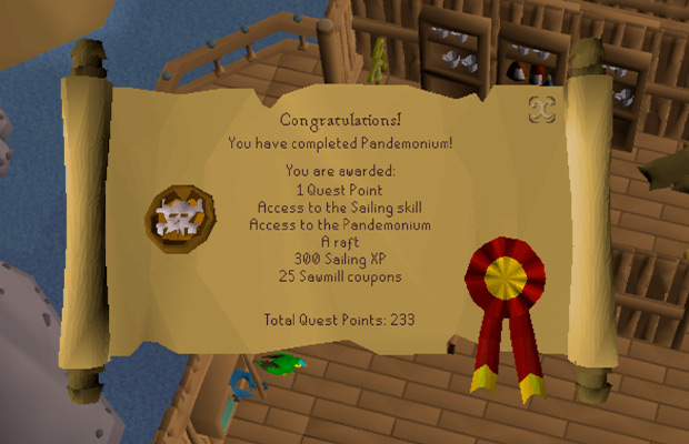 the introductory Sailing quest