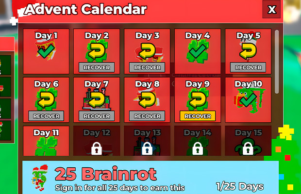 The Advent Calendar and the Machine Skip